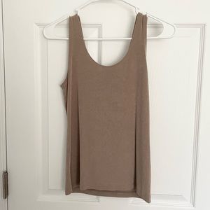 Chico’s Travelers Taupe Neutral Tank Top Small